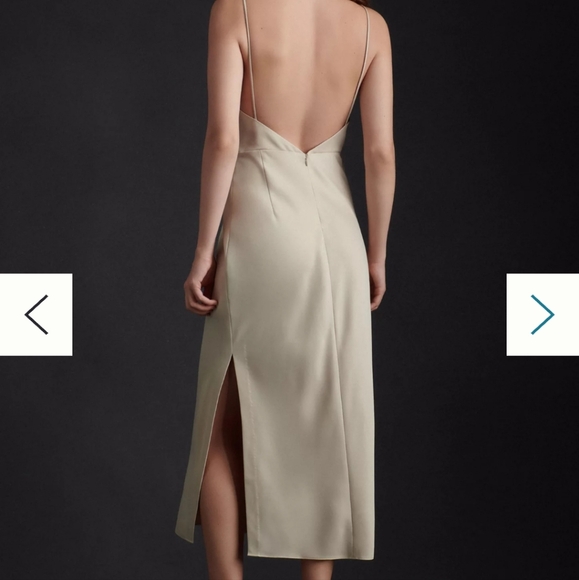 BHLDN August Satin Charmeuse Midi Dress - Picture 4 of 4
